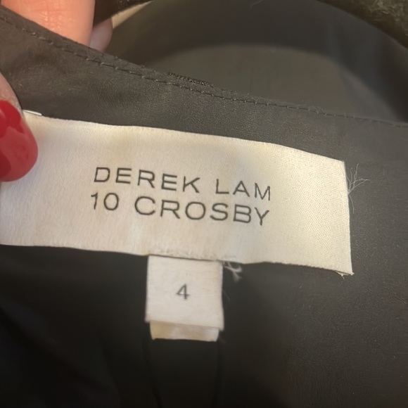 DEREK LAM 10 CROSBY Black Dress - Picture 6 of 7